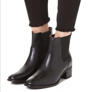 Frye Dara Chelsea Black Leather Ankle Boot 7.5