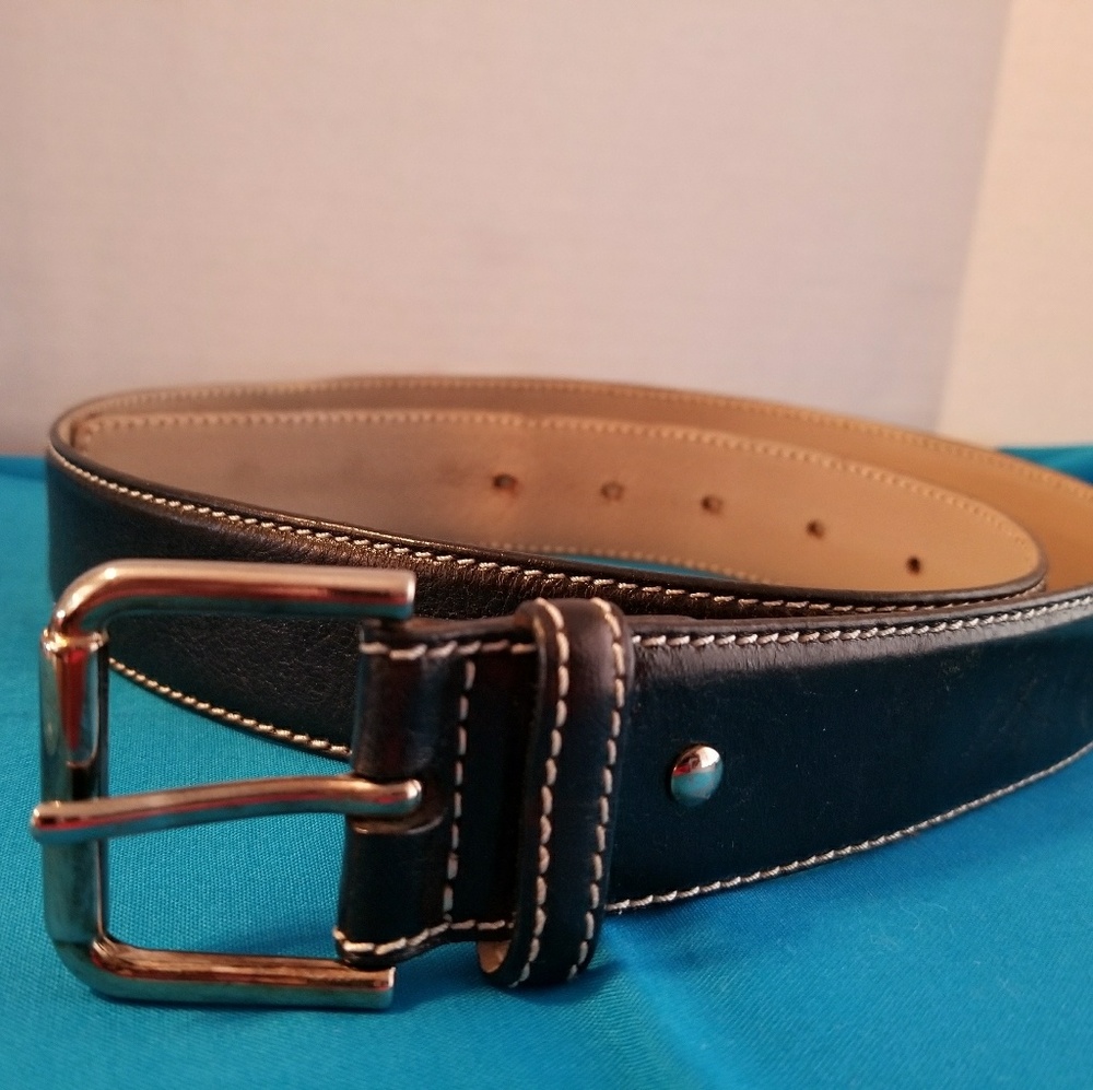 Ann Taylor Black Leather Belt
