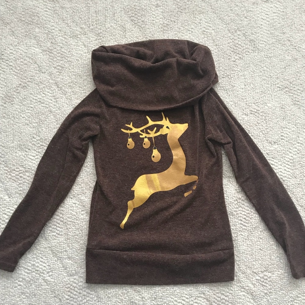 Reindeer Cowl Sweater