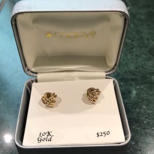 10k Gold Love Knot Earrings