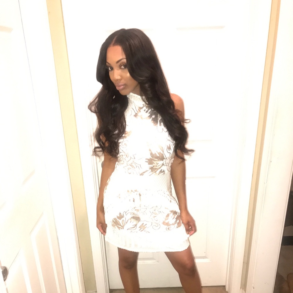 White tassel dress