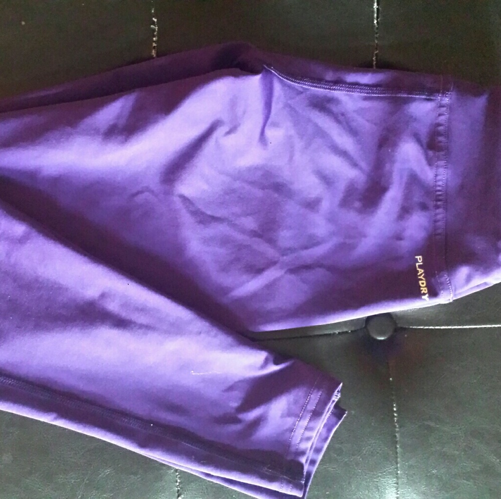 Purple reebok sports leggings