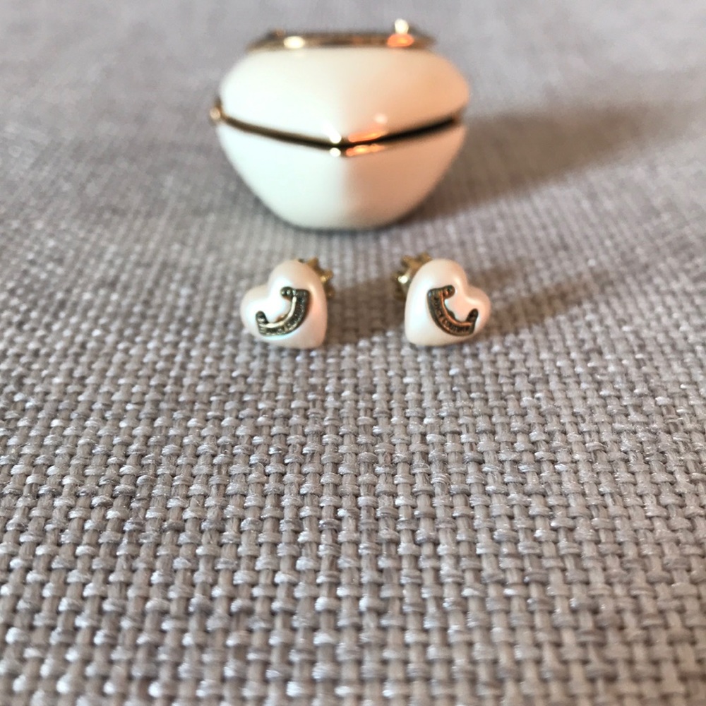 Juicy Couture heart earrings