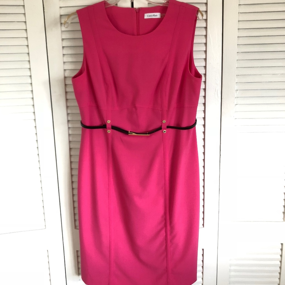 Pink Calvin Klein dress