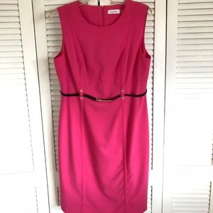 Pink Calvin Klein dress
