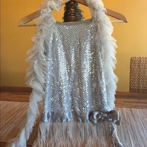 Sparkly, fun silver holiday or celebration dress
