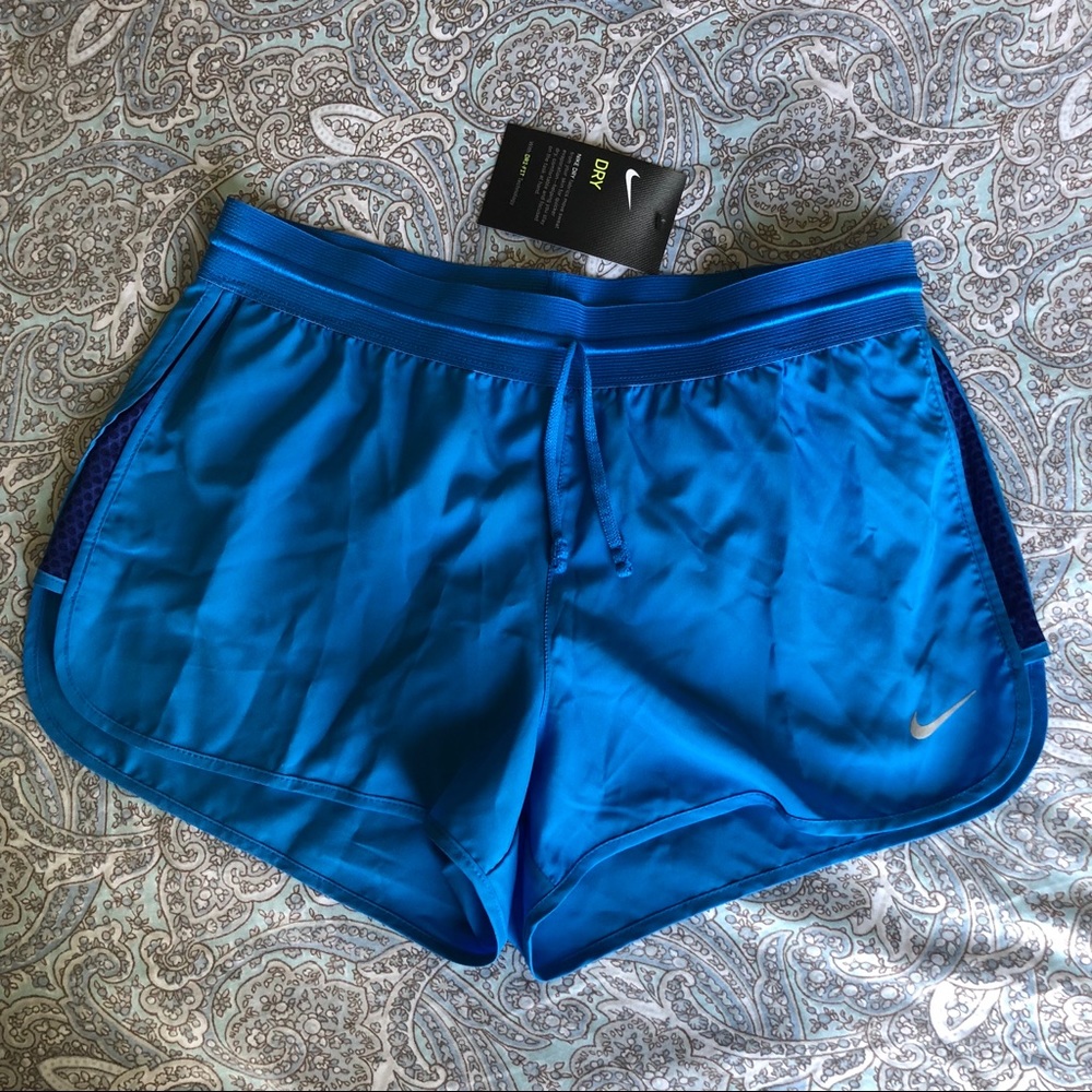 NWT Nike Dri Fit Running Shorts Blue Small
