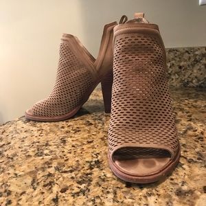 Vince Camuto tan booties