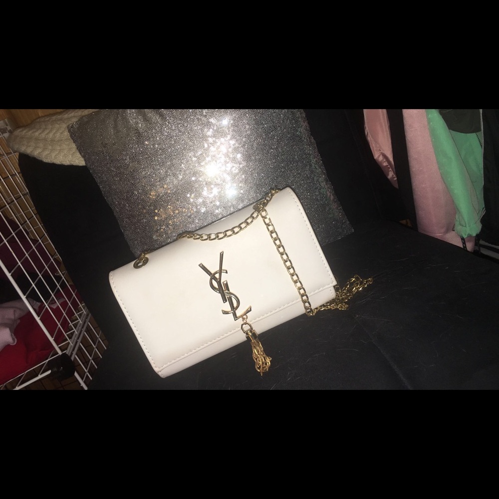 YSL cross body purse