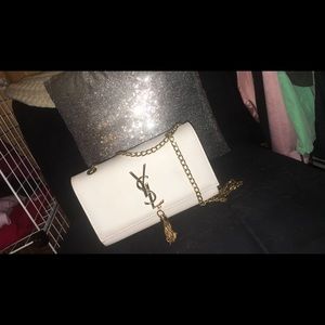 YSL cross body purse