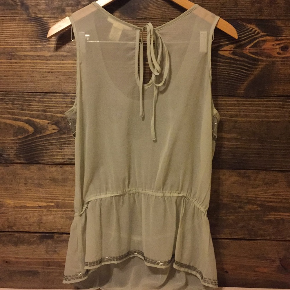 SALE! Beautiful beaded grey top ❤️ - Picture 3 of 5