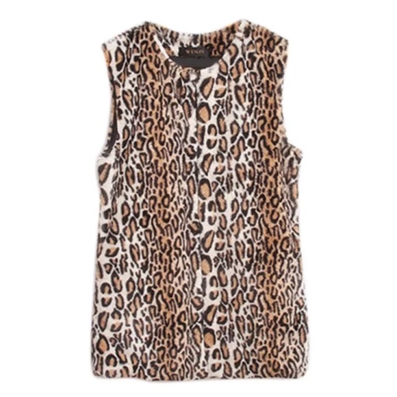 ‼️LAST CALL PRICE FIRM Faux Fur Leopard Vest - Picture 5 of 5