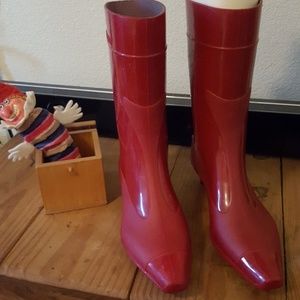 Miu Miu rain boots.