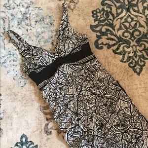 Nicole Miller Collection - Ruched Print Dress