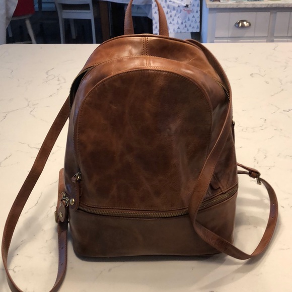bass leather backpack