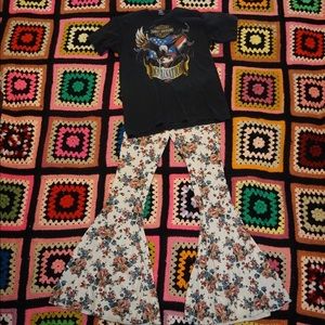 Brandy Melville bell bottoms floral