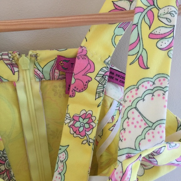 Tibi Yellow Floral Shift Dress - Picture 3 of 7