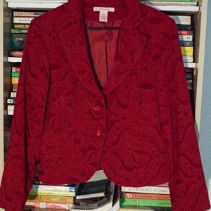 Vintage Red Blazer