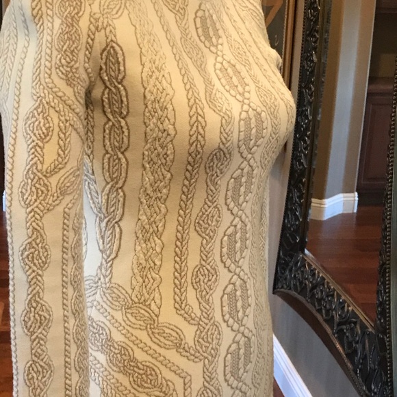 Bcbg Jaime Cable-Knit Inspired Jacquard Dress❌SOLD❌ - Picture 3 of 8