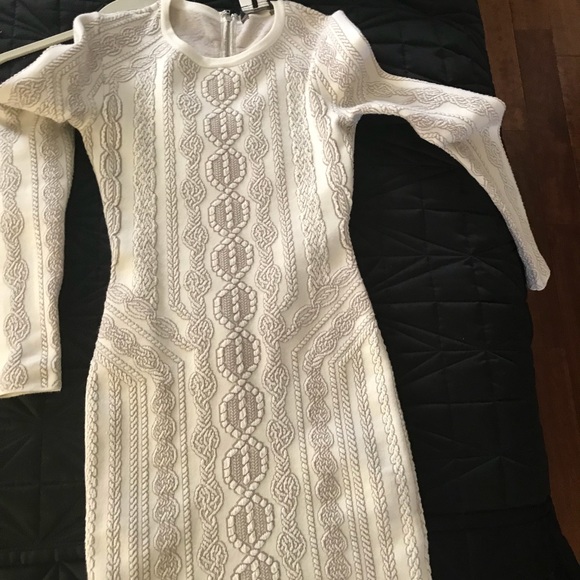 Bcbg Jaime Cable-Knit Inspired Jacquard Dress❌SOLD❌ - Picture 5 of 8