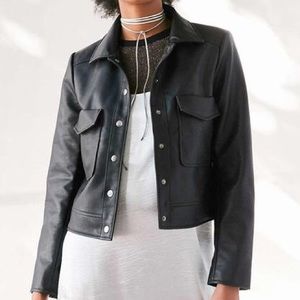 Urban Outfitters faux leather jacket