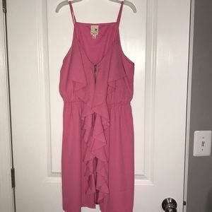 SOLD -Pink owl dress
