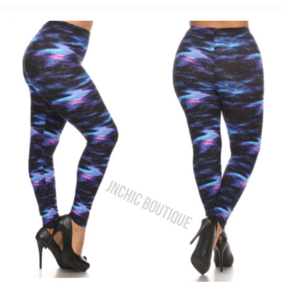 LAST ONE! (Plus) Space dye leggings - Picture 4 of 6