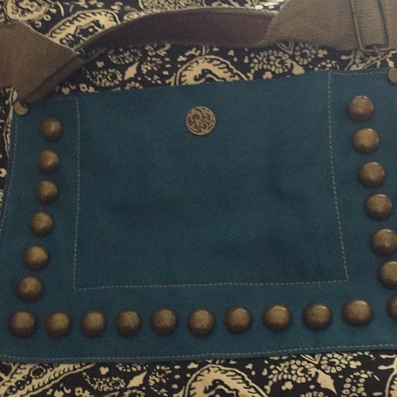 CLOTH AN FAUX LEATHER PURSE NEW - Picture 4 of 8