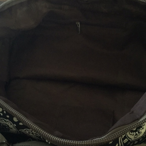 CLOTH AN FAUX LEATHER PURSE NEW - Picture 7 of 8