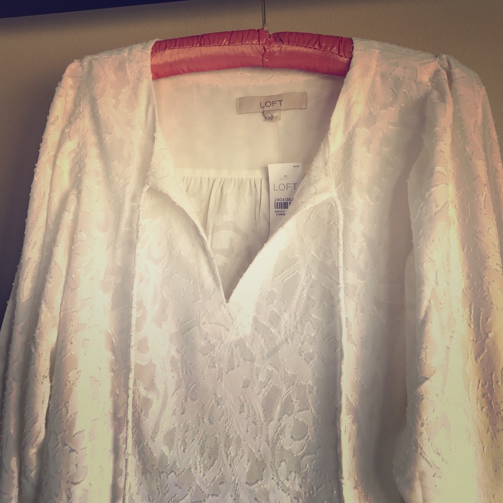 Loft Brocade blouse-NWT