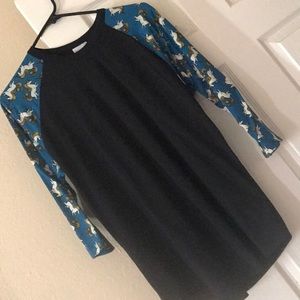 Lularoe Randy top. Worn once. Unicorn Pegasus