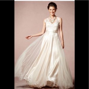 BHLDN onyx Catherine Deanne wedding gown.