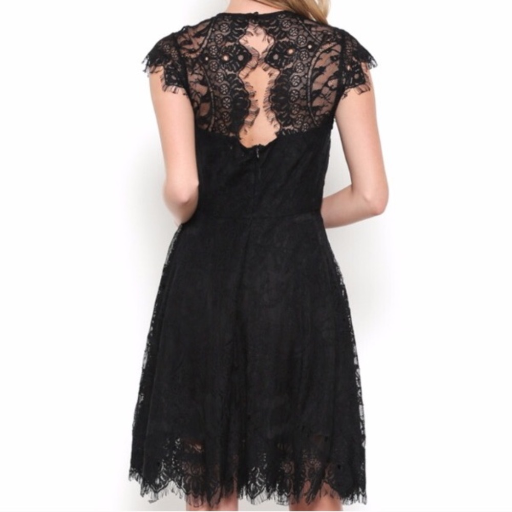 LBD black Lace Cocktail Dress - Picture 2 of 5