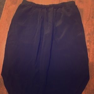 Madewell black a-line skirt women's size small
