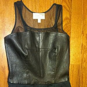 Elizabeth and James dress leather mesh