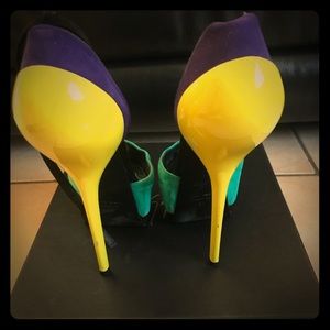 Giuseppe Zanotti Colorblock Heels 37