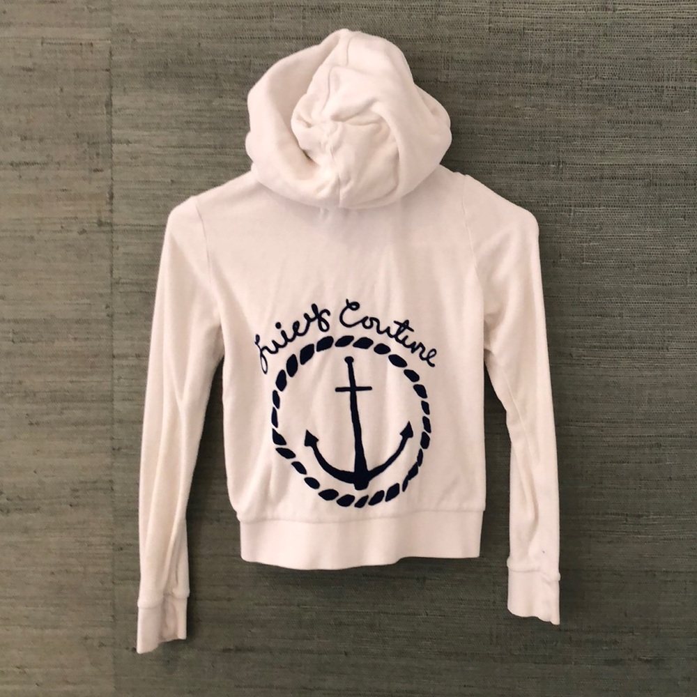 Juicy Couture White nautical sweater hoodie