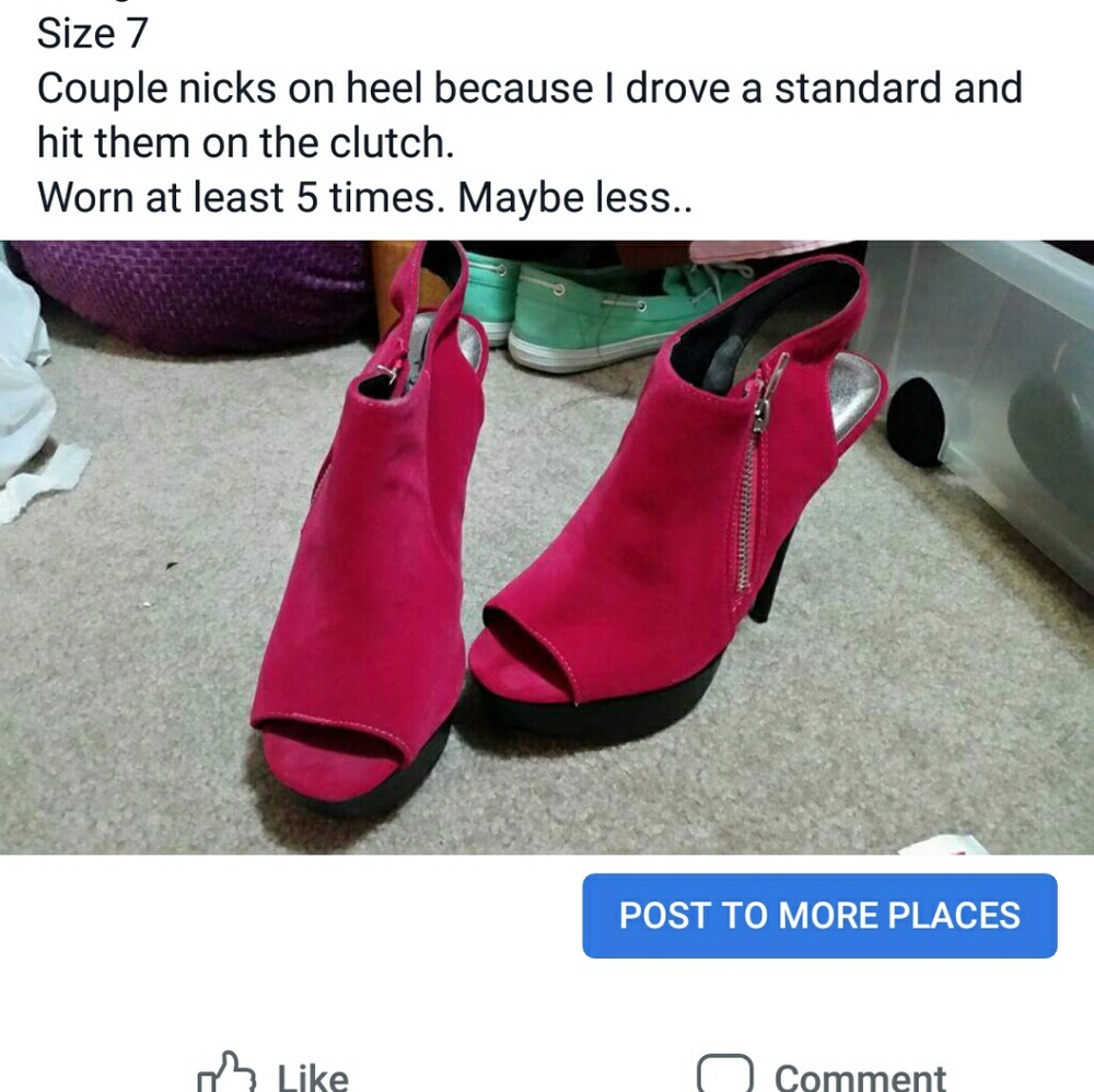 Pink heels