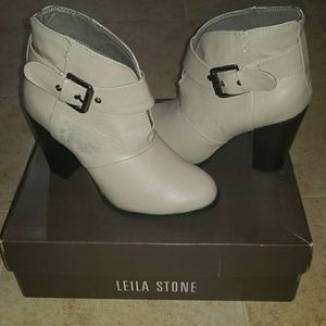 Leila Stone Ankle Boots