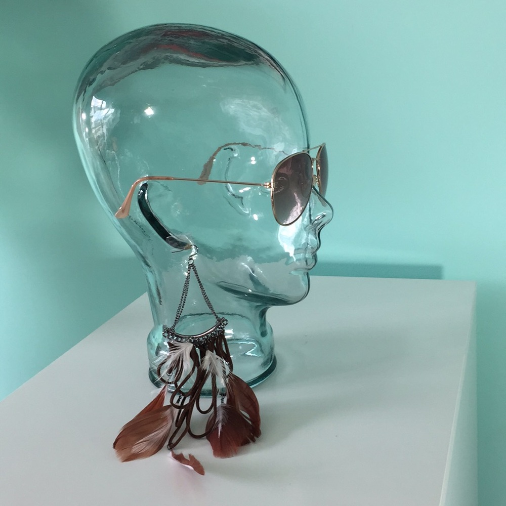 🆕 Brown Feathered earring