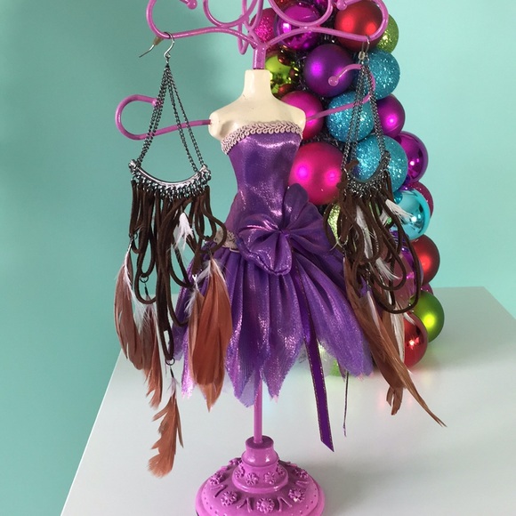 🆕 Brown Feathered earring - Picture 6 of 7