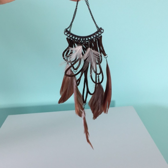 🆕 Brown Feathered earring - Picture 2 of 7