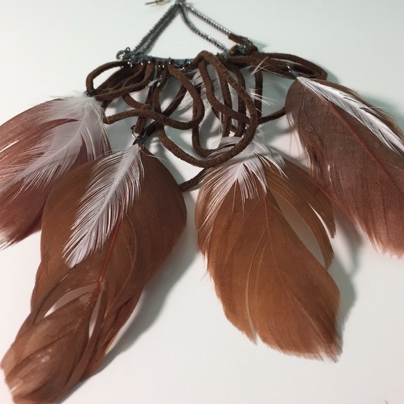 🆕 Brown Feathered earring - Picture 3 of 7