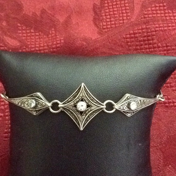 Vintage Signed Anatoli Sterling Silver Bracelet - Picture 2 of 8