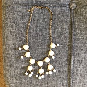 White chandelier necklace