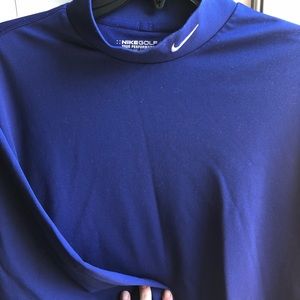 ! NIKE HIGH NECK GOLF SHIRT LONG SLEEVE MEDIUM !