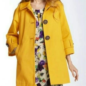 3/4 Sleeve Kate Spade Mustard Coat XL Size 14