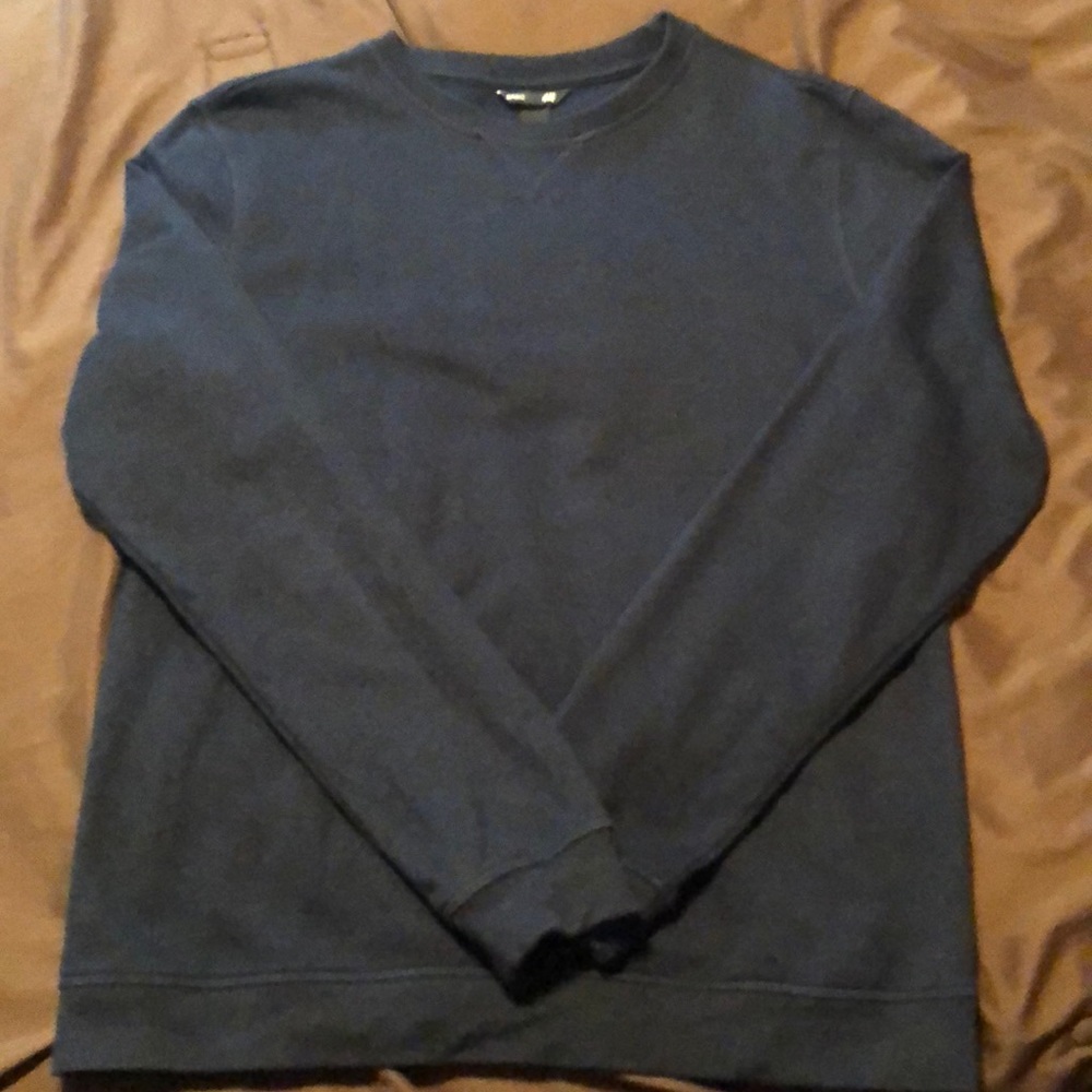 H&M Navy Blue Pullover Sweatshirt