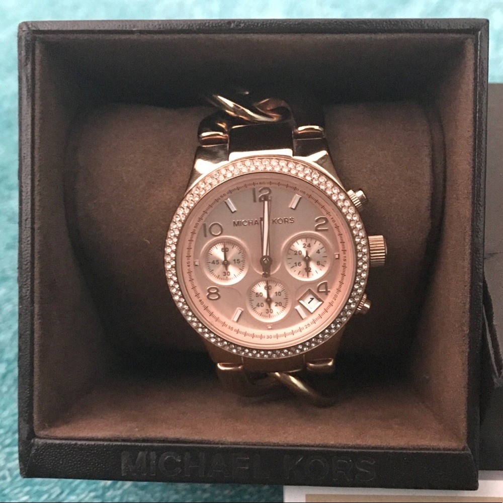 Michael Kors Chronograph Gold Ladies Watch