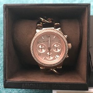 Michael Kors Chronograph Gold Ladies Watch